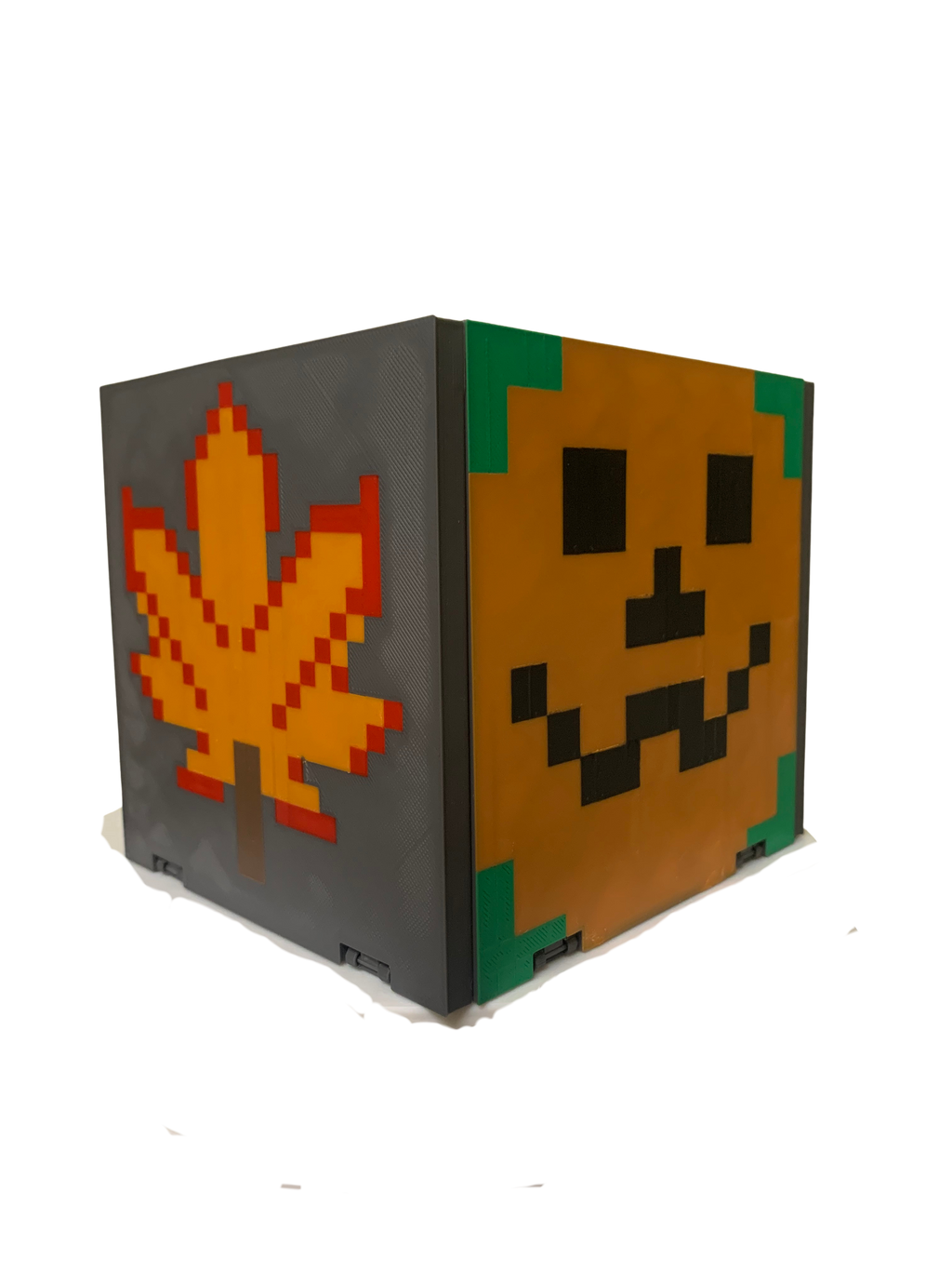 Autumn themed pet bowl stand