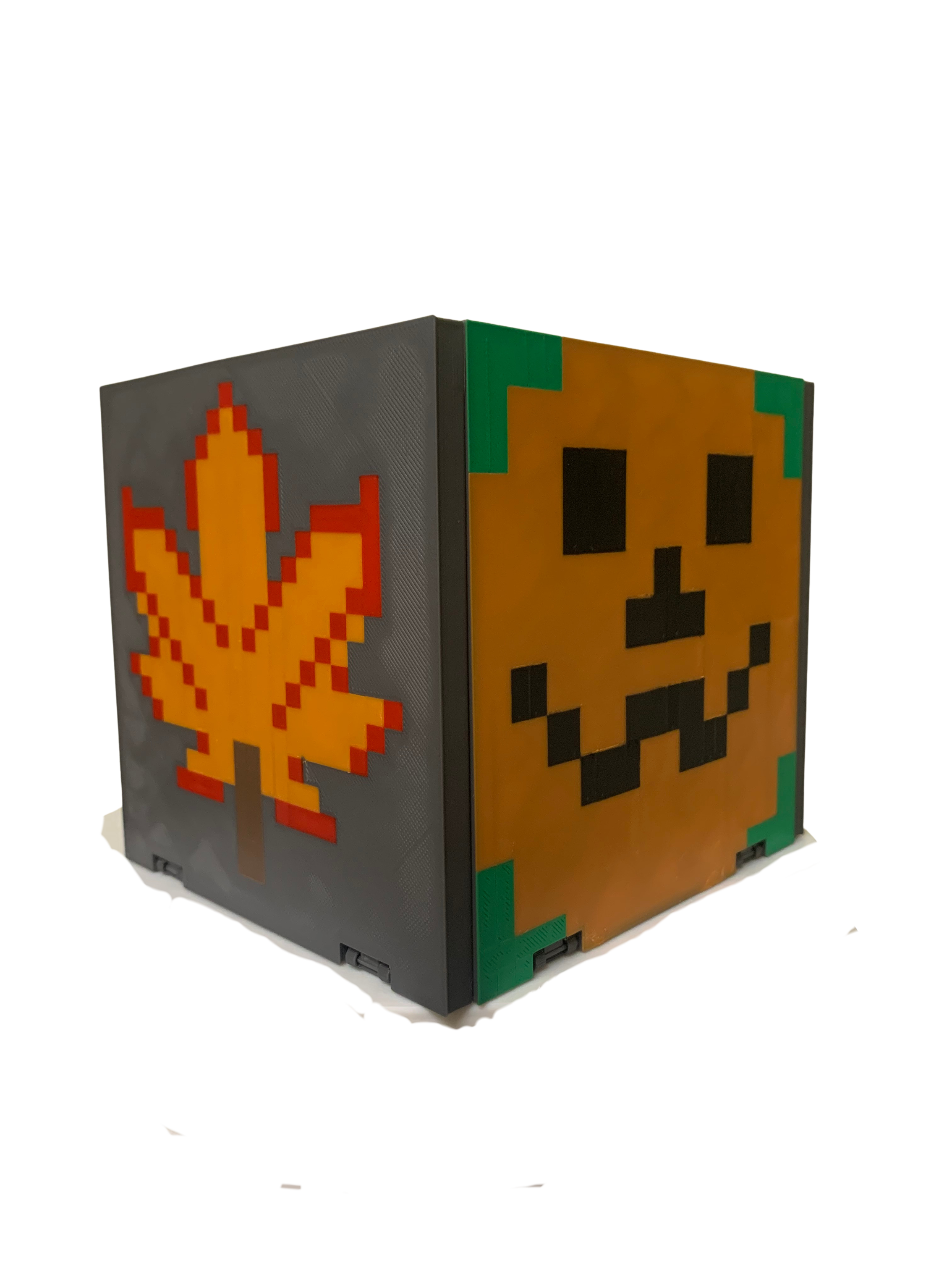 Autumn themed pet bowl stand